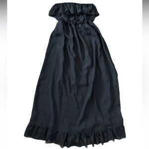 Speed Control Elegant Black Strapless Dress Size Medium